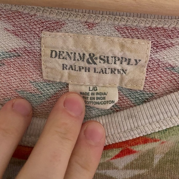 Denim and Supply Colorful Fringe Sweatshirt - Picture 3 of 3